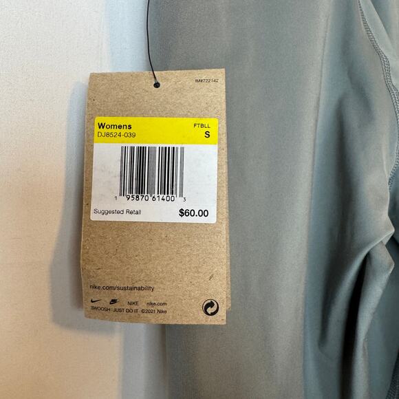 Nike Dri-Fit Yoga 7/8 Leggings Gray / Sage Size Small NWT - Picture 4 of 7